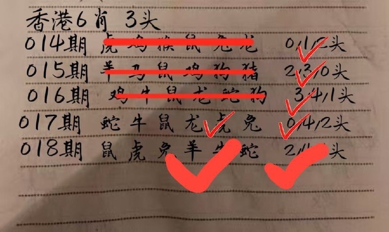 这个料牛逼，6肖准确率有50%但是3头10期错1这个料牛逼，6肖准确率有50%但是3头10期错1